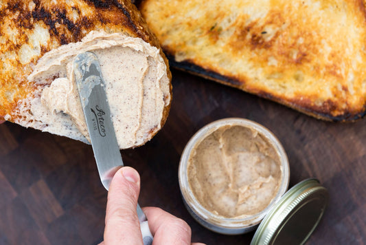 Sourdough schmeared with Salted Honey Brown Butter