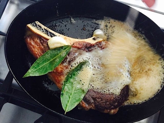 Roasted Beef Ribeye with Brown Butter