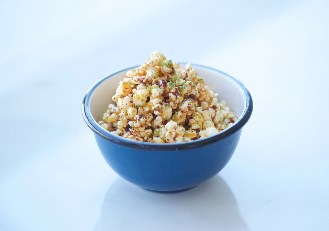 Popcorn with Brown Butter, Chili, and Lime
