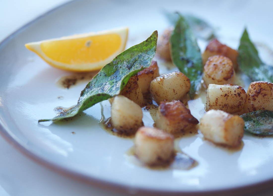 Seared Scallops with Brown Butter